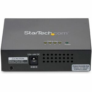 StarTech.com 4 Port Gigabit Midspan - PoE+ Injector - 802.3at and 802.3af - Deliver power and data to four PoE-powered dev