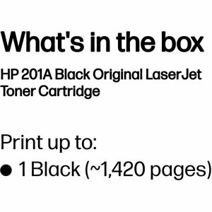 HP 201A Laserdruck Tonerkartusche - Schwarz - Original - 1 Each - Laserdruck - 1er Pack