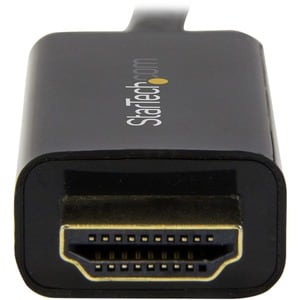 StarTech.com Mini DisplayPort to HDMI Converter Cable - 6 ft (2m) - 4K - Eliminate clutter by connecting your PC directly 