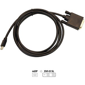 VisionTek mini DisplayPort to SL DVI 1.8M Active Cable (M/M) - Mini DisplayPort to SL DVI-D Active Cable - mDP to DVI Cabl