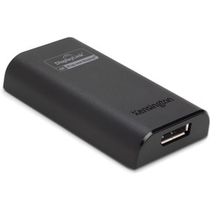 Kensington VU4000D USB 3.0 to DisplayPort 4K Video Adapter - 1 x DisplayPort 1.2 Digital Audio/Video - Female - 1 x USB 3.