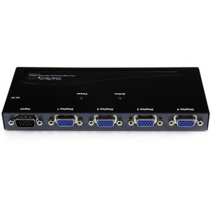 StarTech.com Signal Splitter - Steel - Black - TAA Compliant - 2048 x 1536 - 350 MHz Maximum Video Bandwidth - 64.01 m Max