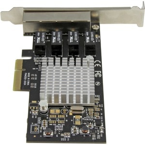 StarTech.com 4-Port Gigabit Ethernet Network Card - PCI Express, Intel I350 NIC - Quad Port PCIe Network Adapter Card with