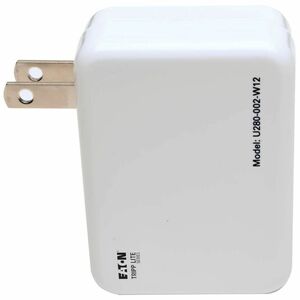 Eaton Tripp Lite Series 2-Port USB Wall/Travel Charger, 5V 3.4A / 17W - 5 V DC Output Voltage - 2.40 A Output Current