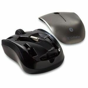 Verbatim Bluetooth Wireless Tablet Multi-Trac Blue LED Mouse - Graphite - Blue LED/Optical - Wireless - Bluetooth - 1600 d