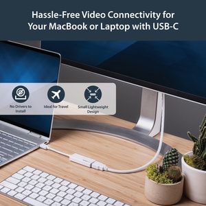 StarTech.com USB C to HDMI Adapter - 4K 30Hz - USB 3.1 Type-C to HDMI Adapter - USB-C to HDMI Dongle - Monitor Adapter - W