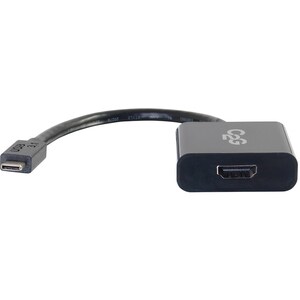 C2G USB C to HDMI Adapter - USB C to HDMI Adapter - 4K 30Hz - Black - M/M - USB Type C to HDMI Audio Video Adapter