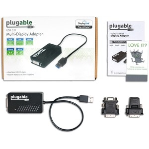 Plugable USB 3.0 to DVI/VGA/HDMI Video Graphics Adapter for Multiple Monitors up to 2048x1152 - Supports Windows 11, 10, 8