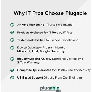 Plugable USB 2.0 to Ethernet Fast 10/100 LAN Wired Network Adapter - Compatible with Chromebook, Windows, Linux