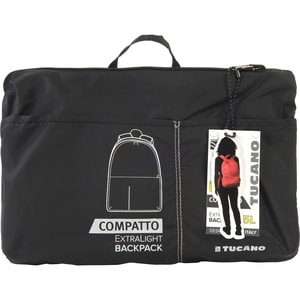 Tucano Compatto Carrying Case (Backpack) Accessories - Black - Water Resistant - Fabric, Nylon Body - Shoulder Strap, Trol