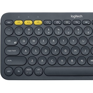 Logitech K380 Multi-Device Bluetooth Keyboard - Wireless Connectivity - Bluetooth - 79 Key - QWERTY Layout - Computer, Tab