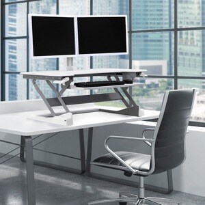 Ergotron WorkFit-TL Workstation - Rectangle Top - Height Adjustable - 952.50 mm Table Top Width x 635 mm Table Top Depth -