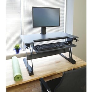 Ergotron WorkFit-TL Workstation - Rechteck Top - Höhenverstellbar - 952,50 mm Table Top Width x 635 mm Tischplatte Tiefe -