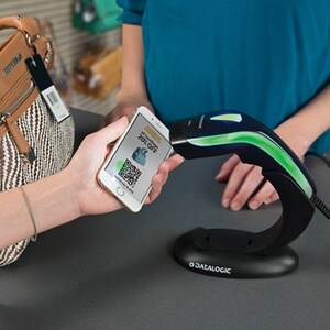 Industriel, Vente au détail Handheld Kit lecteur de code barres Datalogic Heron HD3430 - Noir - Câble Connectivité - USB C