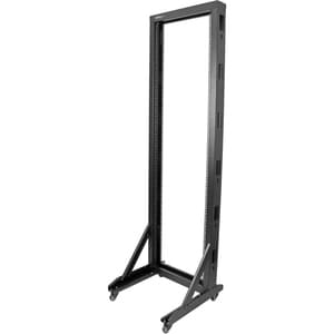 StarTech.com 2-Post Server Rack with Sturdy Steel Construction and Casters - 42U - Steel - 300.22 kg Maximum Weight Capaci