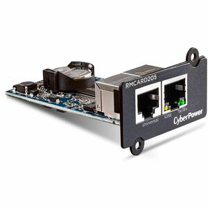 CyberPower Network Power Management RMCARD205 Remote Power Management Adapter - 2 x Network (RJ-45) Port(s) - Black