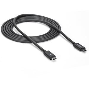 StarTech.com Thunderbolt 3 Cable - 6 ft / 2m - 4K 60Hz - 20Gbps - USB C to USB C Cable - Thunderbolt 3 USB Type C Charger 