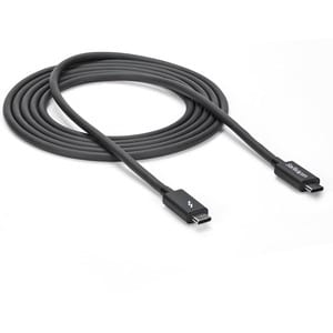 StarTech.com 2m (6.6ft) Thunderbolt 3 Cable, 20Gbps, 100W PD, 4K Video, Thunderbolt-Certified, Compatible w/ TB4/USB 3.2/D