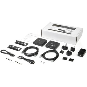 StarTech.com HDMI over CAT6 Extender with 4-port USB Hub - Remote HDMI over CAT5 or CAT6 - 165 ft (50m) - 1080p - 1 Input 