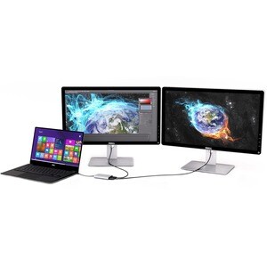 StarTech.com Thunderbolt 3 to Dual DisplayPort Adapter - 4K 60Hz - Windows Only Compatible - USB C Adapter - DP Adapter - 