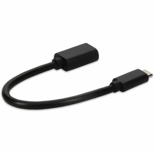 AddOn USB Cable - 6.7" USB Data Transfer Cable for Portable Hard Drive, Tablet - First End: 1 x USB 3.1 Type C - Male - Se