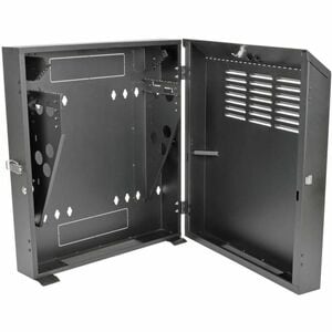 Eaton Tripp Lite Series SmartRack 4U Low-Profile Vertical-Mount Switch-Depth Wall-Mount Rack Enclosure Cabinet - For Patch