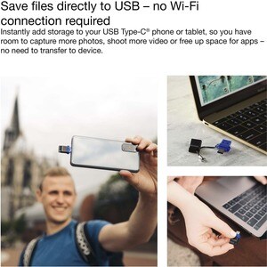 16GB Store 'n' Go Dual USB 3.2 Gen 1 Flash Drive for USB-C™ Devices - Blue - 16GB - Blue