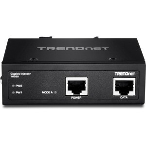 TRENDnet TI-IG30 PoE Injector - TAA Compliant - 56 V DC Input - 1 x 10/100/1000Base-T Input Port(s) - 1 x 10/100/1000Base-