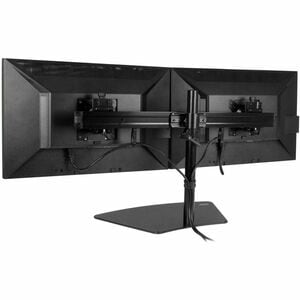 StarTech.com Dual Monitor Stand - Crossbar - Supports Monitors up to 24â€ - Vesa Mount - Adjustable Computer Monitor Arm 