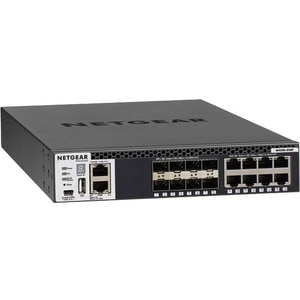 Netgear M4300 Stackable Managed Switch with 16x10G Including 8x10GBASE-T and 8xSFP+ Layer 3 - 8 Ports - Manageable - Gigab