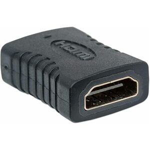Cople HDMI hembra a hembra - 3840 x 2160 Supported - Oro Contacto - Negro
