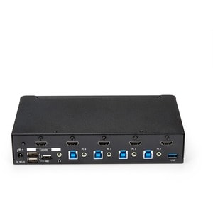 StarTech.com 4-Port HDMI KVM Switch - Built-in USB 3.0 Hub for Peripheral Devices - 1080p - Control four HDMI computers us