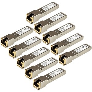 StarTech.com Gigabit RJ45 Kupfer SFP Transceiver Modul - HP J8177C kompatibel 1000Base-T - Mini GBIC - 10er pack - für Dat