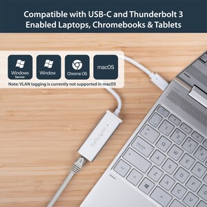 StarTech.com USB-C to Gigabit Ethernet Adapter - Aluminum - Thunderbolt 3 Port Compatible - USB Type C Network Adapter - U