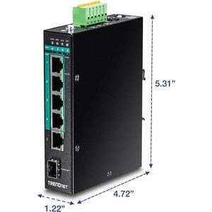 TRENDnet TI-PG541i 6 Ports Manageable Ethernet Switch - Gigabit Ethernet - 1000Base-T, 1000Base-X - New - TAA Compliant - 