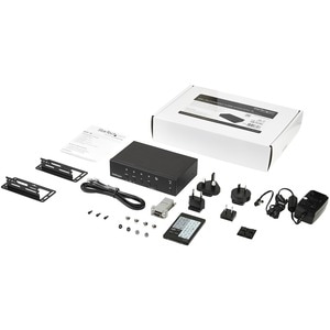 StarTech.com Multi-Input to HDMI Converter Switch - DisplayPort, VGA and Dual-HDMI to HDMI Switch - Priority and Automatic