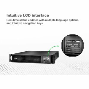 APC Smart-UPS On-Line, 3kVA, Rackmount 2U, 208V, 2x L6-20R+1x L6-30R NEMA outlets, Network Card, Extended runtime, W/ rail