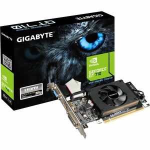 GIGABYTE1 NVIDIA GeForce GT 710 Graphic Card - 2 GB DDR3 SDRAM - Low-profile - 4096 x 2160 - 954 MHz Core - 64 bit Bus Wid