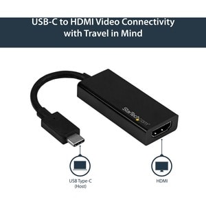 StarTech.com USB C to HDMI Adapter - 4K 60Hz - Thunderbolt 3 Compatible - USB-C Adapter - USB Type C to HDMI Dongle Conver
