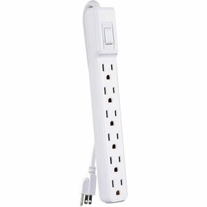 CyberPower MP1044NN Multipack - (2) 6-Outlet Power Strips, White, 2ft Cord, 1 Year Limited Warranty