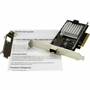 StarTech.com 10G Network Card - MM/SM - 1x Single 10G SPF+ slot - Intel 82599 Chip - Gigabit Ethernet Card - Intel NIC Car