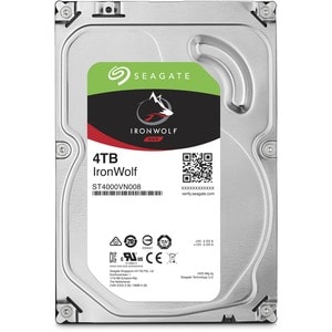Seagate IronWolf ST4000VN008 4 TB Hard Drive - 3.5" Internal - SATA (SATA/600) - Conventional Magnetic Recording (CMR) Met