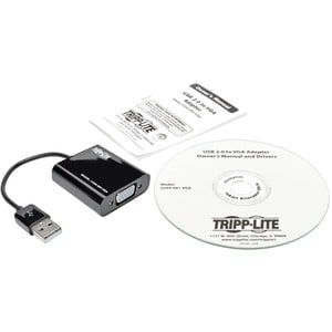 Tripp Lite U244-001-VGA USB 2.0 to VGA External Video Graphics Card Adapter - USB 2.0 - 1 x VGA