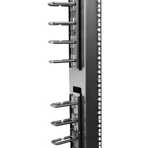 StarTech.com Vertical Cable Organizer with D-Ring Hooks - Vertical Cable Management Panel - 40U - 6 ft. - Eliminate cable 