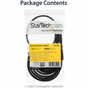 StarTech.com USB-C auf HDMI Adapterkabel - 2m - 4K bei 30 Hz - Unterstützt bis zu3840 x 2160 - Schwarz