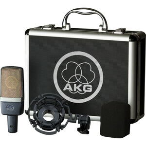 AKG C214 Wired Condenser Microphone - 20 Hz to 20 kHz - Cardioid - XLR