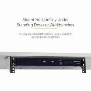 StarTech.com RK219WALLV. Typ: Wandmontiertes Regal, Rack-Kapazität: 2U, Höchstgewichtskapazität: 56,7 kg. Gewicht: 748,7 g