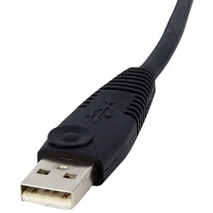 StarTech.com 4-in-1 USB Dual Link DVI-D KVM. Kabellänge: 4,57 m, Produktfarbe: Schwarz, Anschluss 1: 1x 25 pin DVI-D, 2x 3