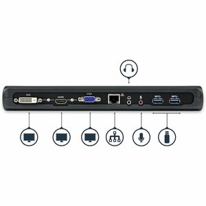 StarTech.com USB3SDOCKHDV. Konnektivitätstechnologie: Kabelgebunden, Hostschnittstelle: USB 3.2 Gen 1 (3.1 Gen 1) Type-B. 