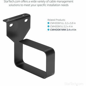 StarTech.com CMHOOKMW. Typ: Kabelring, Gehäusematerial: Stahl, Produktfarbe: Schwarz. Gewicht: 173 g